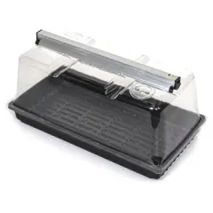 SunBlaster SL1600205 T5HO Mini Greenhouse Kit with NanoDome & Double-Thick Tray for Flower, Herbs, and Veggie Seed Starting or Plant Propagation