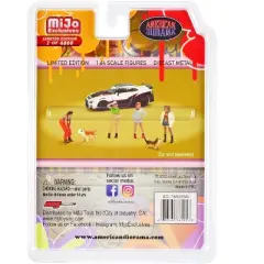 "Hip Hop Girls" 6 piece Diecast Set (4 Women, 2 Dog Figures) Limited Ed to 4800 pieces 1/64 Scale Models by American Diorama