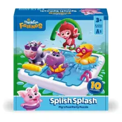 ThinkFun Friends - SplishSplash Pig's Pool Party Puzzle Game: Creative Thinking, Problem Solving, Solo Board Game