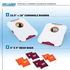 NCAA Virginia Tech Hokies All-Weather Travel Cornhole Set