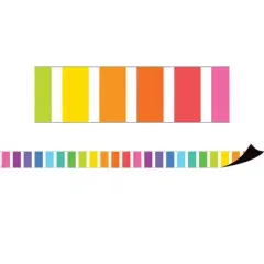 Teacher Created Resources&reg; Colorful Stripes Magnetic Border, 24 Feet Per Pack, 2 Packs
