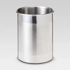 Stainless Steel Utensil Storage Container - Threshold&trade;: Freestanding Kitchen Utensil Holder, Shiny Silver, 6.62" Height