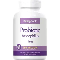 Piping Rock Probiotic Acidophilus 250 Million Organisms | 240 Capsules