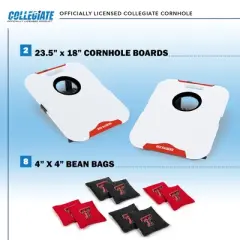 NCAA Texas Tech Red Raiders All-Weather Travel Cornhole Set