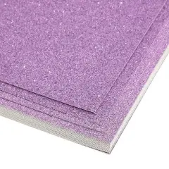 24-Sheet Glitter Cardstock Paper DIY Art & Craft, Purple, 11" x 8.5"