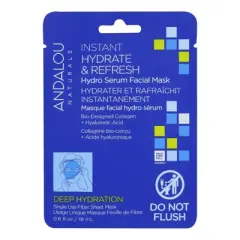 Andalou Naturals Instant Hydrate and Refresh Face Mask - Case of 6/0.6 fz