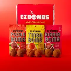 EZ Bombs Variety Pack &ndash; Birria, Pozole & Tinga Bombs &ndash; Authentic Mexican Seasoning for Tacos, Soups & More &ndash; Made with Real Chiles & Spices