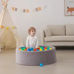 TopComfy Baby and Toddler Learning Toy Ball Pit Balls Safe Crushproof BPA Free for Indoor Outdoor Play, Rainbow, 2.2"*2.2"*2.2"