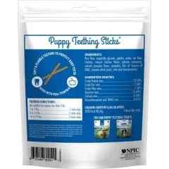 N-Bone Puppy Teething Pumpkin Flavor Dental and Hard Chew Dog Treat Sticks - 3.74oz