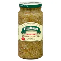 Giuliano Muffuletta Olive Salad Mix - Case of 6 - 16 fl oz