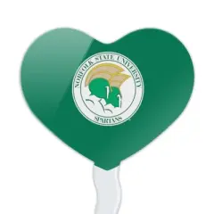 Norfolk State University Primary Logo Heart Love Cupcake Picks Toppers Decoration Set of 6