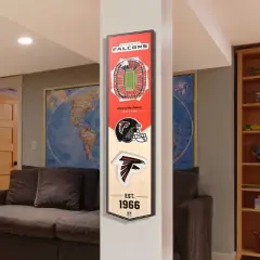 8" x 32" NFL Atlanta Falcons 3D Stadium Banner
