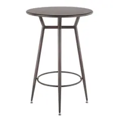 Clara Industrial Round Bar Table - LumiSource