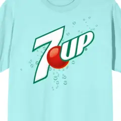 7UP Bubbles Logo Women's Celadon T-Shirt