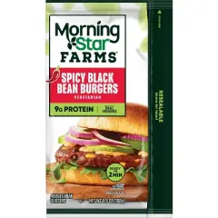 MorningStar Farms Veggie Frozen Burgers Spicy Black Bean - 9.5oz/4ct