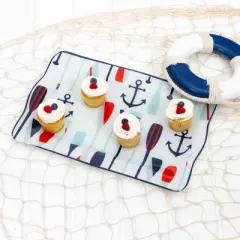 Pavilion Gift Company - Lake - 16.75" x 11" Glass Serving Tray - Serving Trays