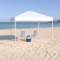Flash Furniture 10'x10' Outdoor Pop Up Event Slanted Leg Canopy Tent with Carry Bag