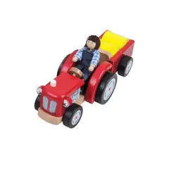 Bigjigs Tractor and Trailer Playset