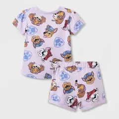 Toddler Girls' Nickelodeon PAW Patrol Printed Top and Bottom Set - Purple
