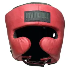 Amber Fight Gear Leather Headgear &ndash; Lightweight, Shock-Absorbing & Adjustable for Boxing, MMA, Muay Thai, Sparring & Training.