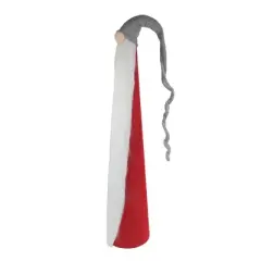 Northlight Tall Cone Gnome Christmas Decoration - 32.5" - Red and Gray