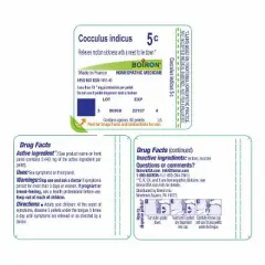 Cocculus Indicus 5C by Boiron Homeopathic Single Medicine For Digestive  -  80 Pellet