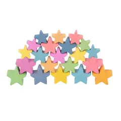 TickiT Rainbow Wooden Stars, Set of 21