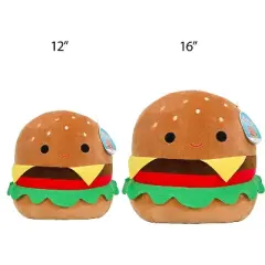 Squishmallows Original 16-Inch Large Carl The Cheeseburger Plush- Collectible Soft Stuffed Animal Toy - Great Gift for Kids, Girls & Boys