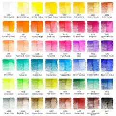 Arteza Watercolor Drawing Art Set, 48 Watercolor Pencils and 10 Foldable Canvas Paper Sheets