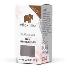 ella+mila Nail Care Nail Strengthener (First Aid Kiss) - 0.45 fl oz