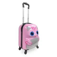 TUCCI Cute Kitty Kids' Hardside Carry On 3D Suitcase