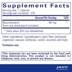 Pure Encapsulations Beta-Sitosterol - Supplement for Urinary Flow and Health*