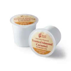 Naturally Flavored Toasted Almond Caramel Light Roast Coffee - 16ct Single Serve Pods - Good & Gather&trade;