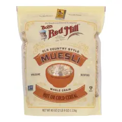 Bob's Red Mill Muesli Hot or Cold Cereal - Case of 4/40 oz