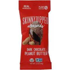 SkinnyDipped Almonds Dark Chocolate Peanut Butter - Case of 10 - 1.2 oz