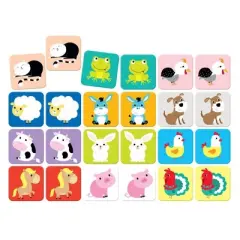 Banana Panda Young Children's Suuuper Size Memory Game - Farm Animals - 24 Pieces