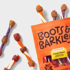 Halloween Beef Flavor Rawhide Kabob Dog Treats - Boots & Barkley&trade; 3.95oz/8ct