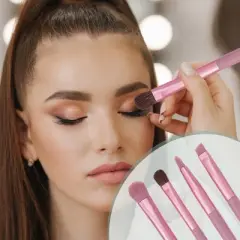 Unique Bargains Makeup Brushes and Sets 4 Pcs