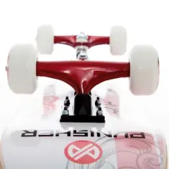 Punisher Skateboards Cherry Blossom Complete 31-Inch Skateboard for Girls with Canadian Maple, Pink