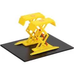 Automotive Double Scissor Lift "Shell Oil" Yellow "Double Scissor Lifts" Series 1 1/64 Diecast Model by Greenlight