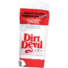 Dirt Devil Central Vacuum Cleaner HP, CV950,CV1500 Vacuum Bags 3 Pk Part # 7767-W, 9597