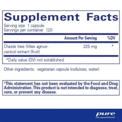 Pure Encapsulations Chaste Tree (Vitex) - Supports Menstrual Cycle Regularity - for Breast Comfort* - Women's Supplement - Non-GMO & Vegan