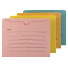 Smead Notes File Jacket, Letter Size, Assorted Colors, 12 per Pack (75616)