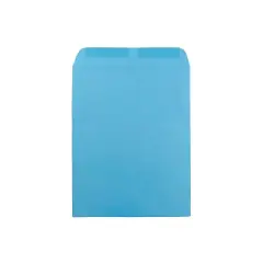 JAM Paper 10 x 13 Open End Catalog Colored Envelopes Blue Recycled 100/Pack (87725)