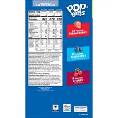 Pop-Tarts Frosted Strawberry, Cherry and Blueberry Toaster Pastries - 81.2oz/48ct