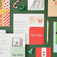 Best Paper Greetings 36 Pack Christmas Money Cards with Envelopes, 6 Assorted Holiday Designs, 3.6 x 7.25 Inches