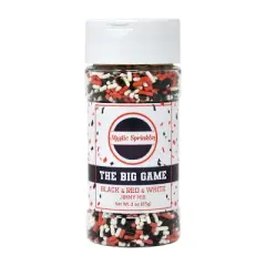 Mystic Sprinkles The Big Game: Black, Red & White Jimmy Mix 3oz Bottle