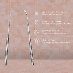 Stainless Steel Tongue Scraper &ndash; For Fresh Breath & a Healthier Mouth