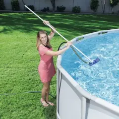 Bestway: Flowclear Above Ground Pool Maintenance Kit | Features Vacuum and Leaf Skimmer Heads