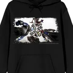 Suicide Squad: Kill the Justice League Game Key Art Adult Black Graphic Hoodie
